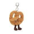 Jellycat Cozy Plush Amuseables Pretzel Bag Charm