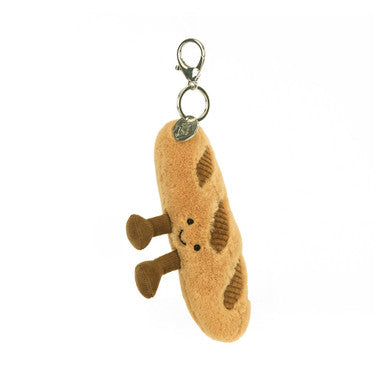 Jellycat Cozy Plush Amuseables Baguette Bag Charm