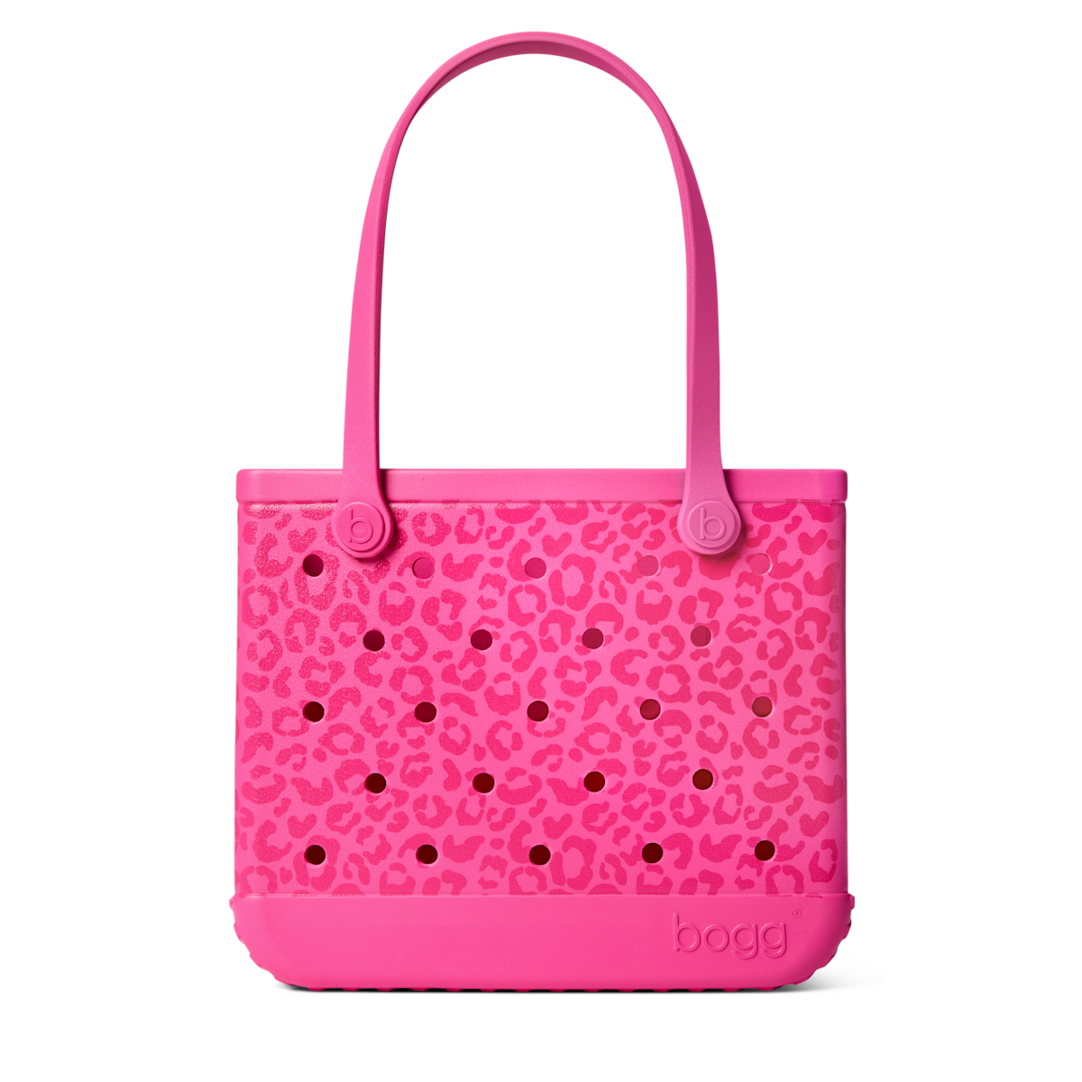 Medium Washable Tote Bag Purrr-fectly Pink Leopard for Poolside Essentials