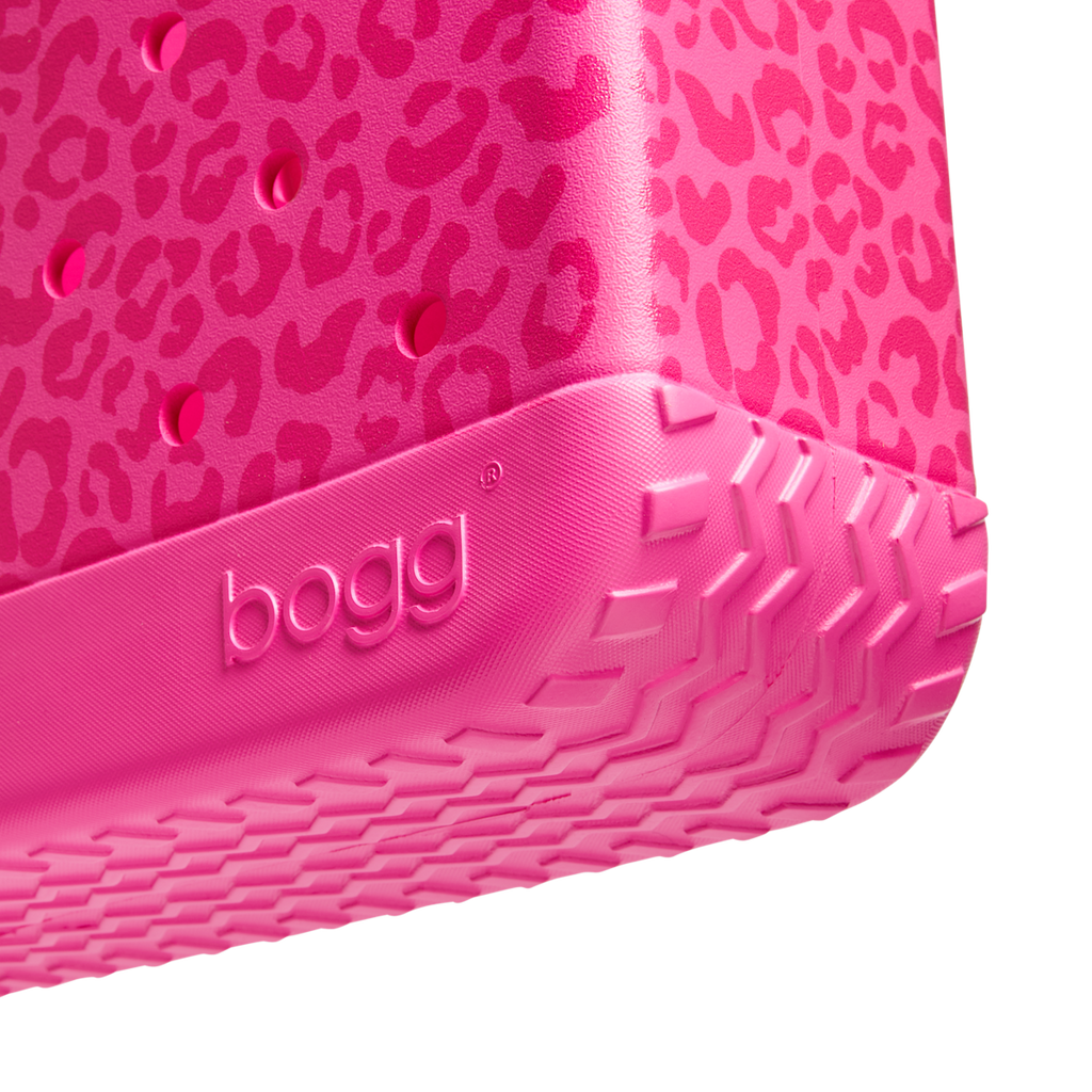 Medium Washable Tote Bag Purrr-fectly Pink Leopard for Poolside Essentials