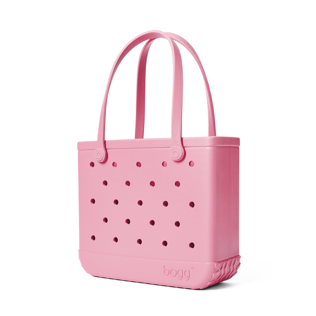 Medium Washable Tote Bag Blowing Pink Bubbles for Poolside Essentials