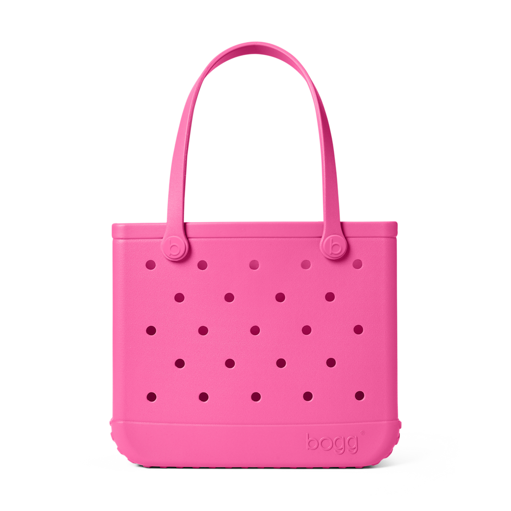 Medium Washable Tote Bag Haute Pink for Poolside Essentials