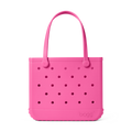 Medium Washable Tote Bag Haute Pink for Poolside Essentials