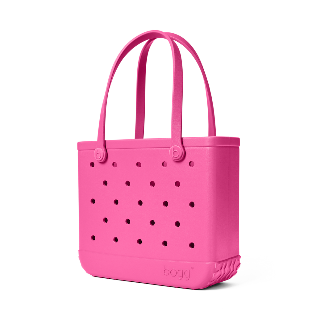 Medium Washable Tote Bag Haute Pink for Poolside Essentials