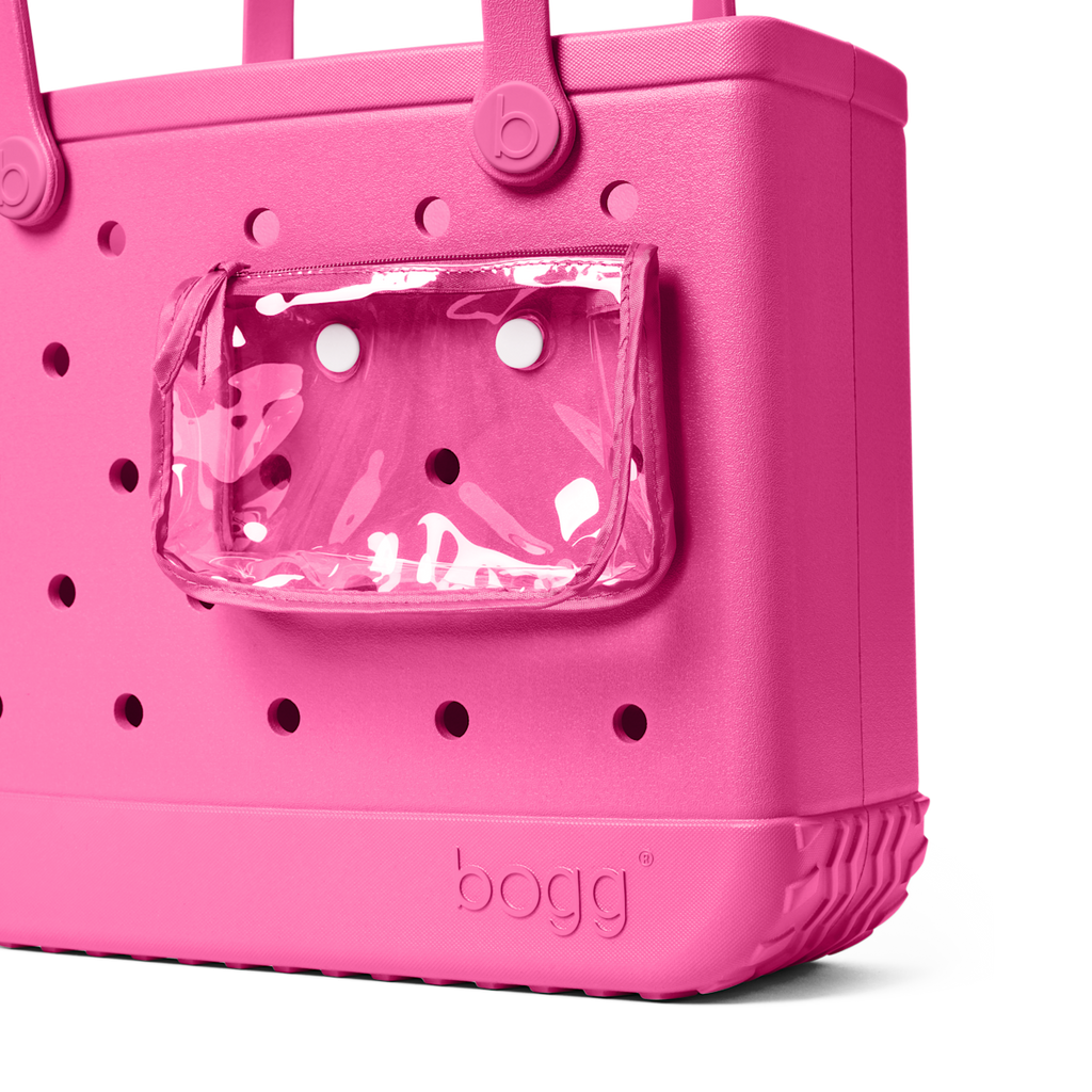 Medium Washable Tote Bag Haute Pink for Poolside Essentials