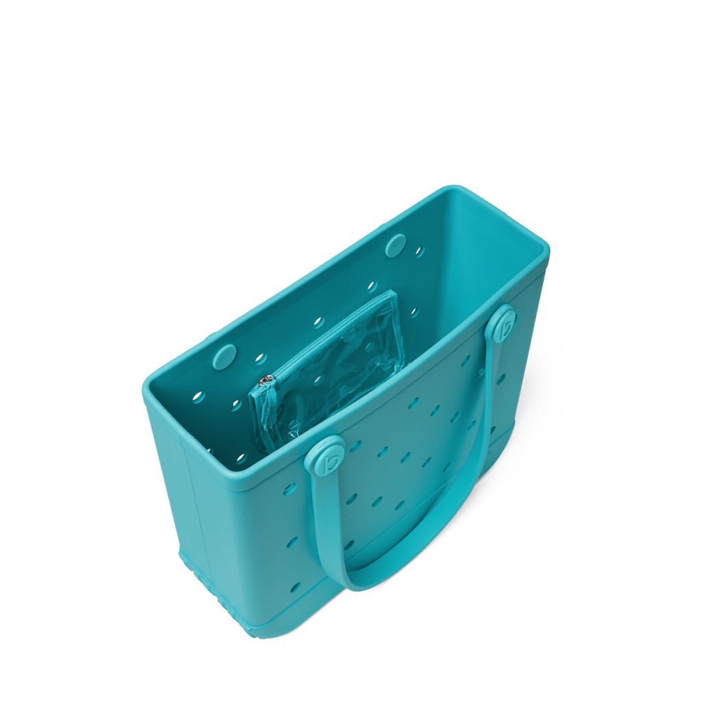 Medium Washable Tote Bag Turquoise and Caicos for Poolside Essentials