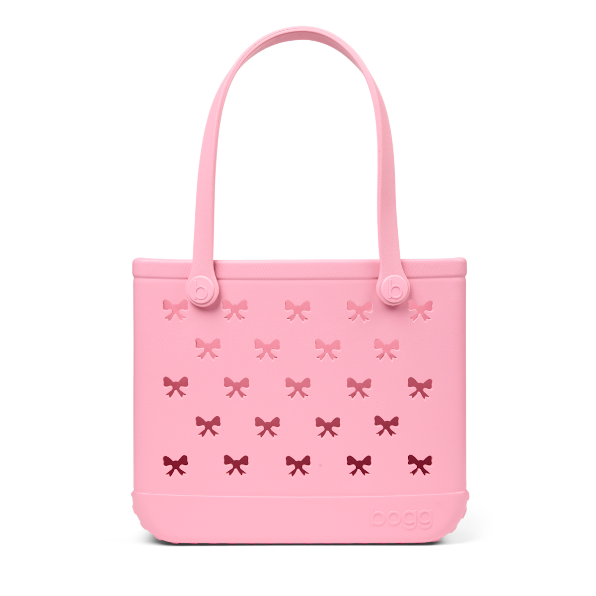 Medium Washable Tote Bag Bubblegum Bows for Poolside Essentials