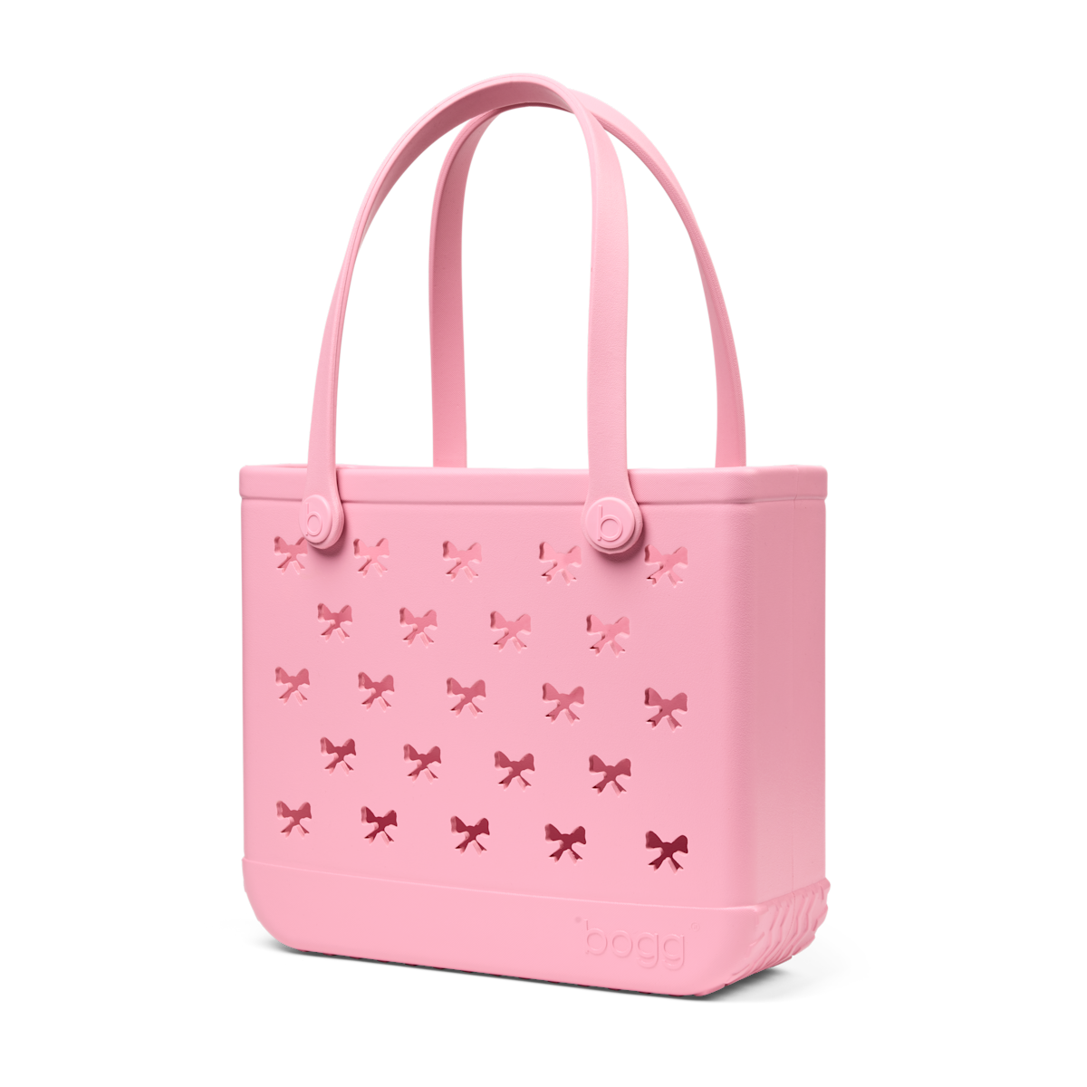 Medium Washable Tote Bag Bubblegum Bows for Poolside Essentials