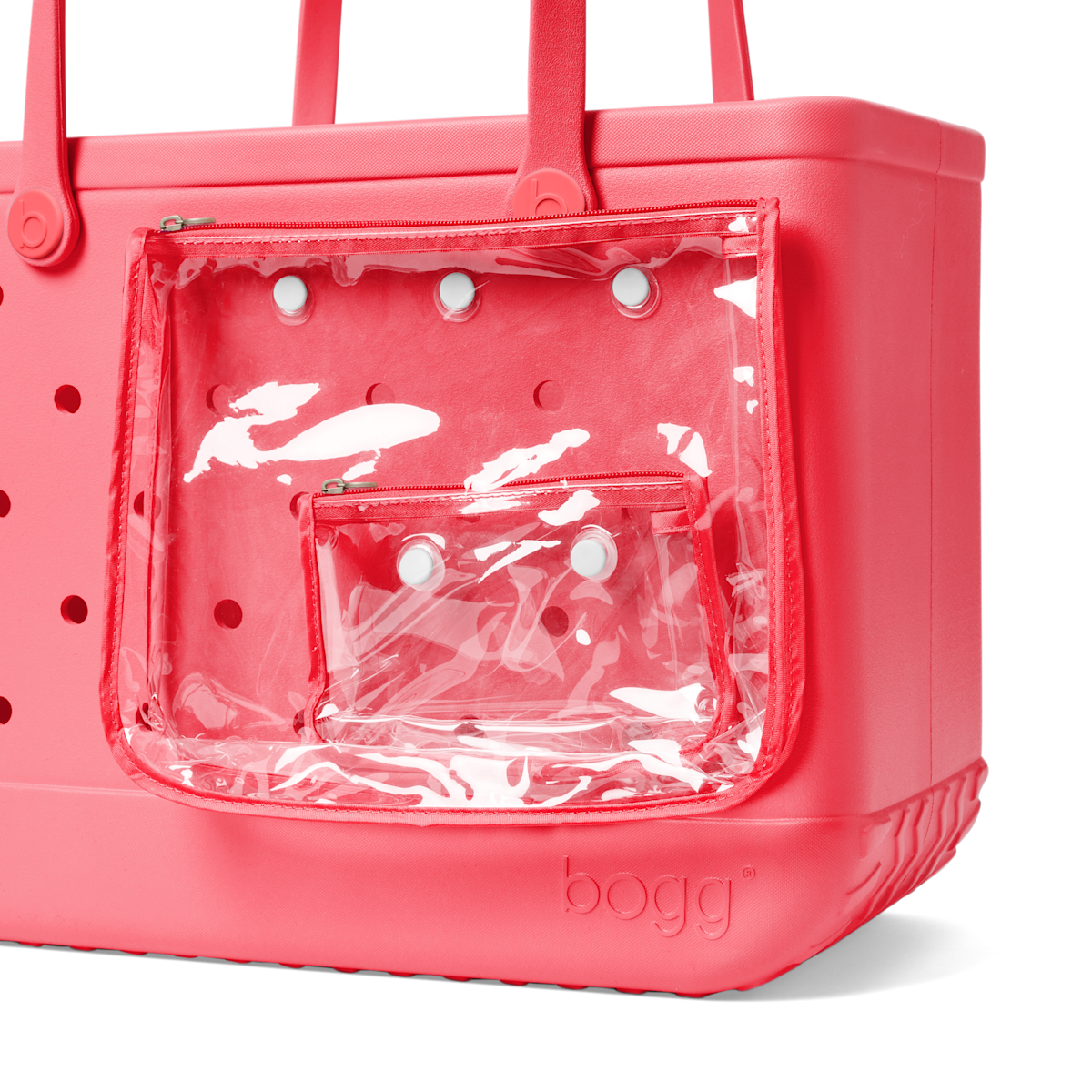 Large Washable Tote Bag Capri Coral for Poolside Essentials