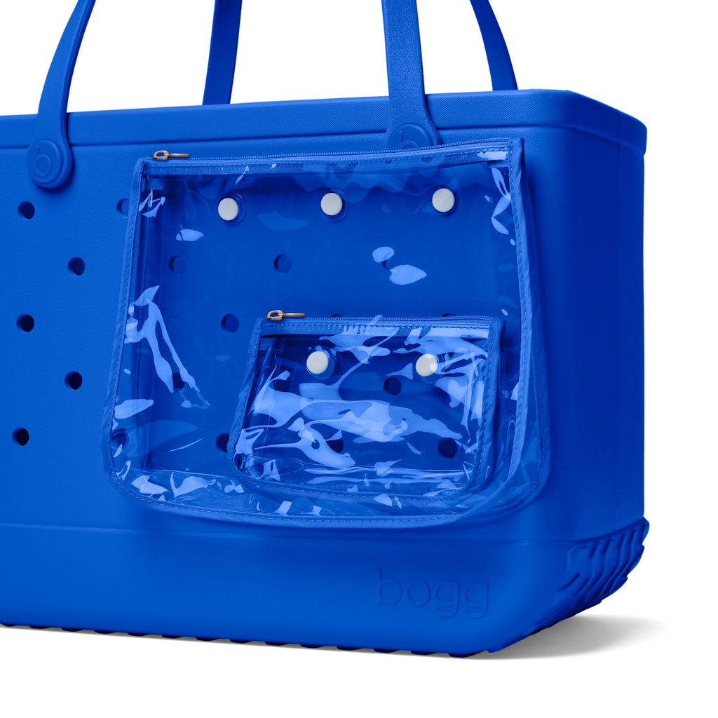 Large Washable Tote Bag Mykonos Blue for Poolside Essentials