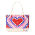 Large Washable Tote Bag Dye-licious Heart Buoy Red for Poolside Essentials