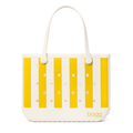 Large Washable Tote Bag Limoncello Yellow Stripe for Poolside Essentials