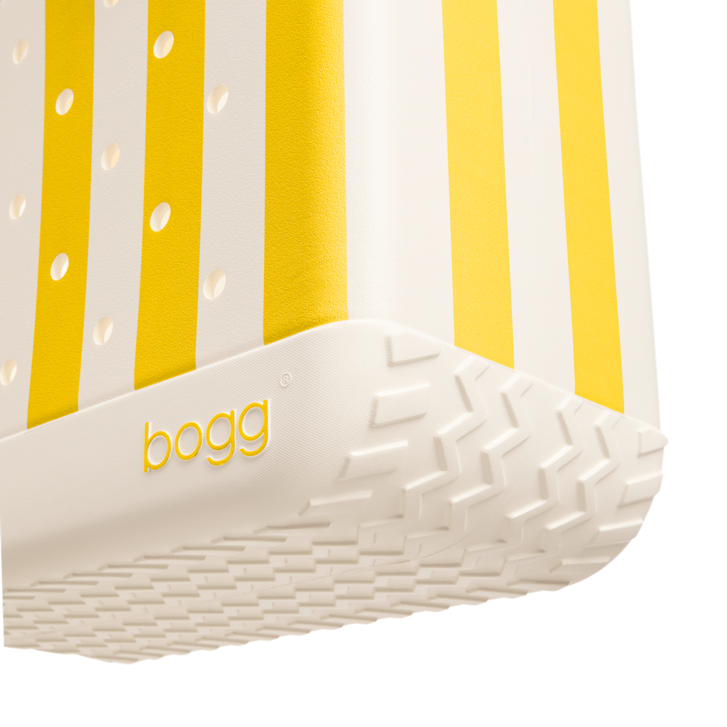 Large Washable Tote Bag Limoncello Yellow Stripe for Poolside Essentials