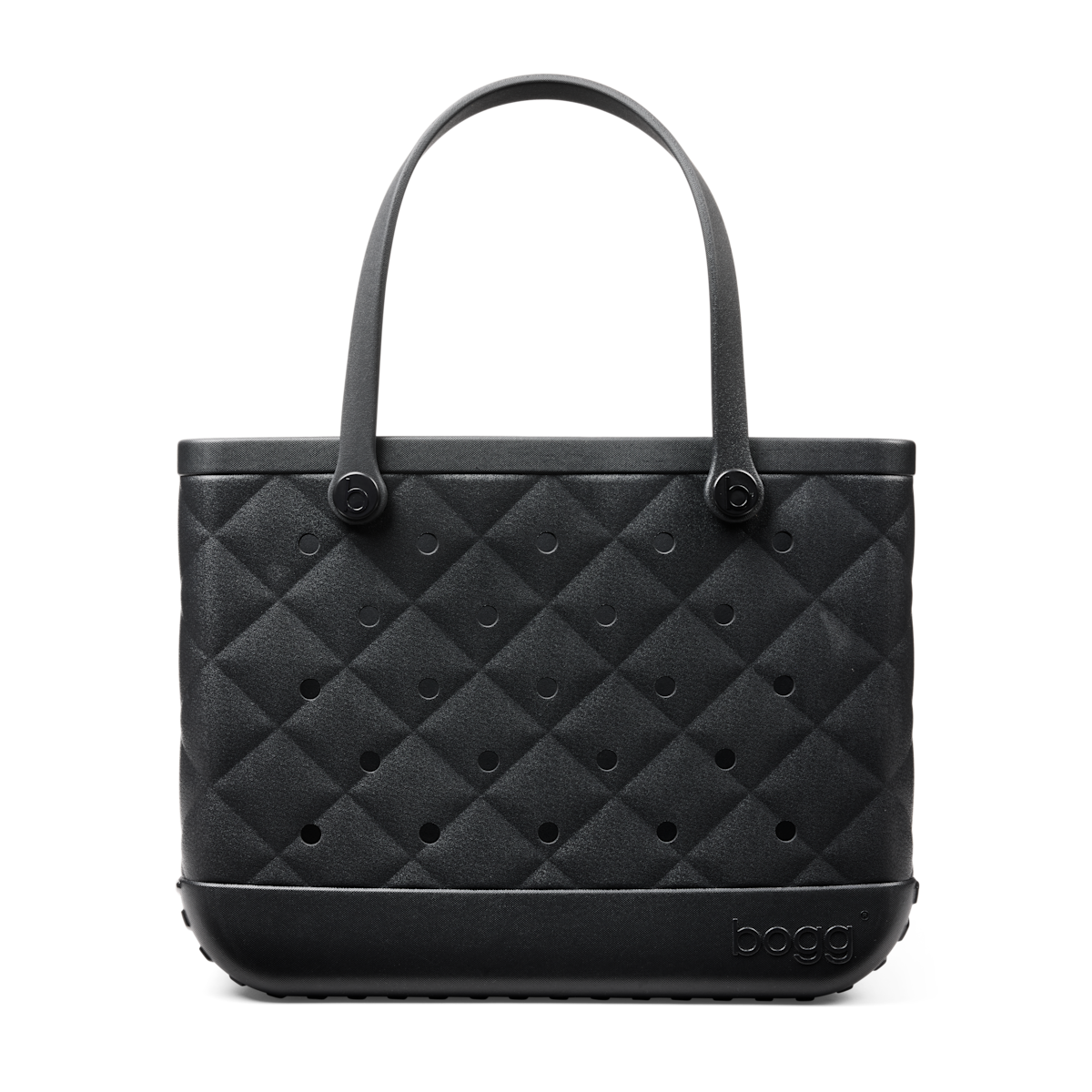 Large Washable Tote Bag Quilted LBD Black for Poolside Essentials