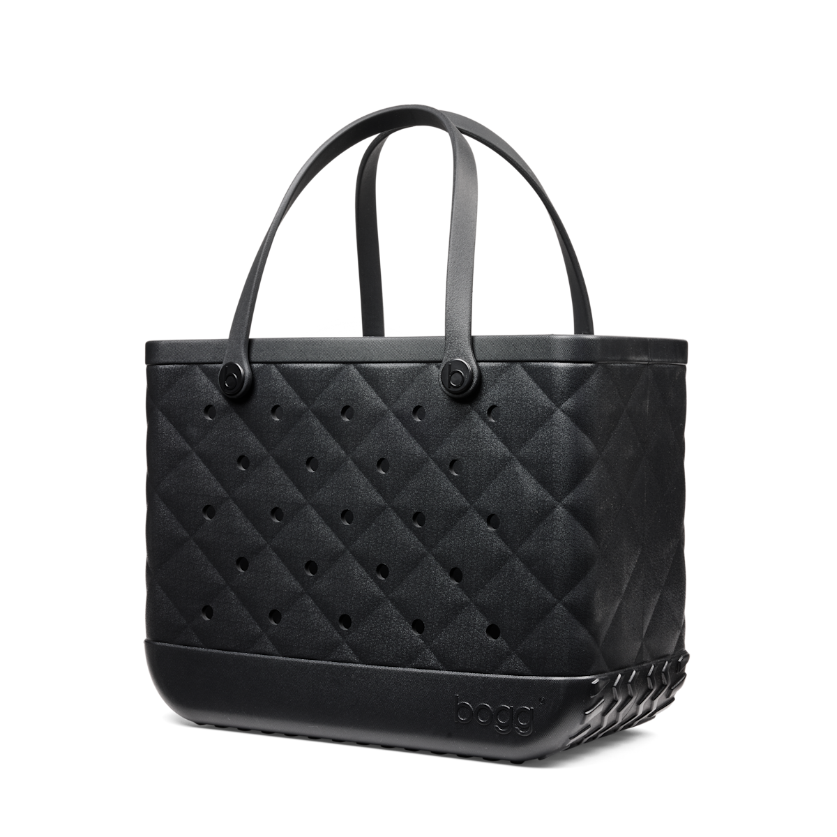 Large Washable Tote Bag Quilted LBD Black for Poolside Essentials