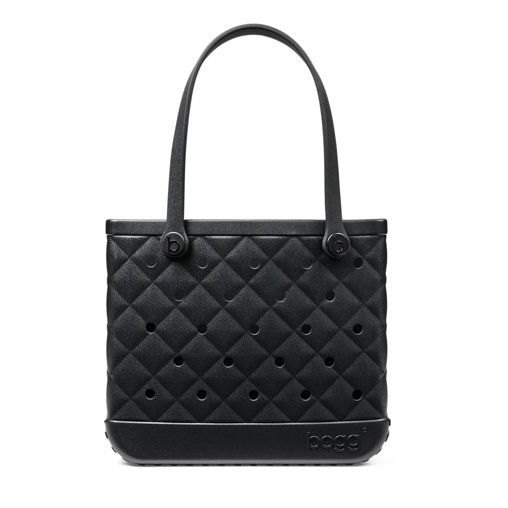 Medium Washable Tote Bag Quilted LBD Black for Poolside Essentials