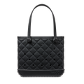 Medium Washable Tote Bag Quilted LBD Black for Poolside Essentials