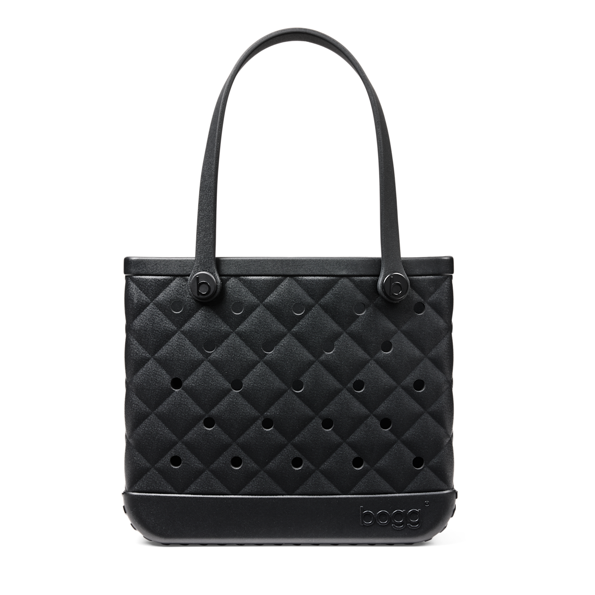 Medium Washable Tote Bag Quilted LBD Black for Poolside Essentials