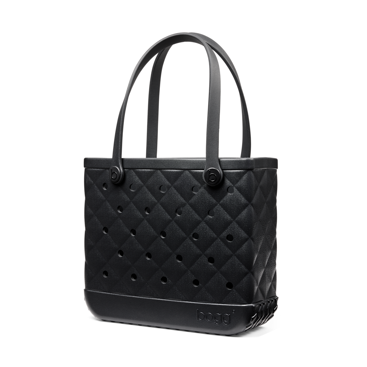 Medium Washable Tote Bag Quilted LBD Black for Poolside Essentials