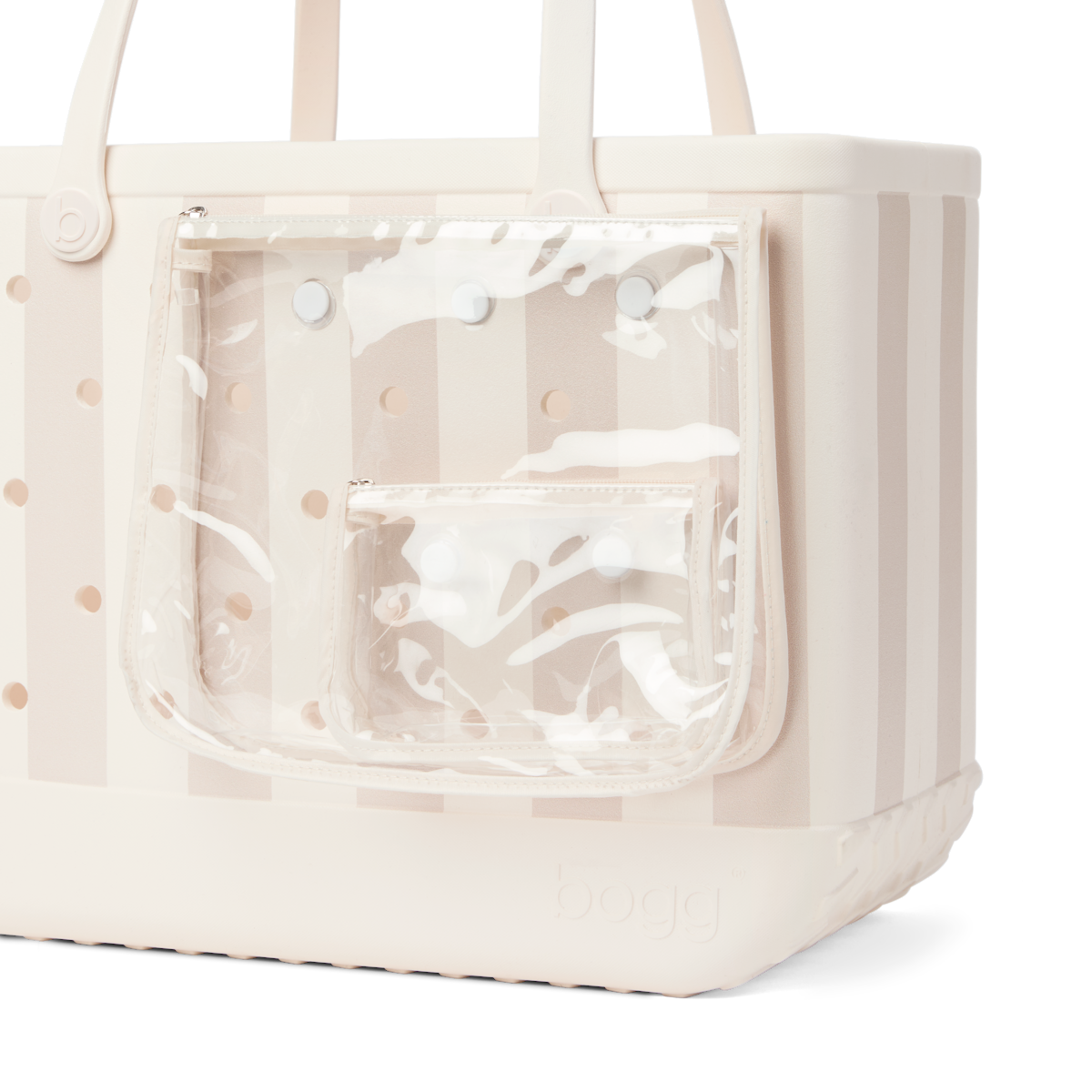 Large Washable Tote Bag Beachside Stripe for Poolside Essentials