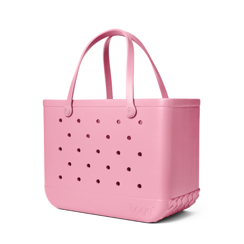 Large Washable Tote Bag Blowing Pink Bubbles for Poolside Essentials