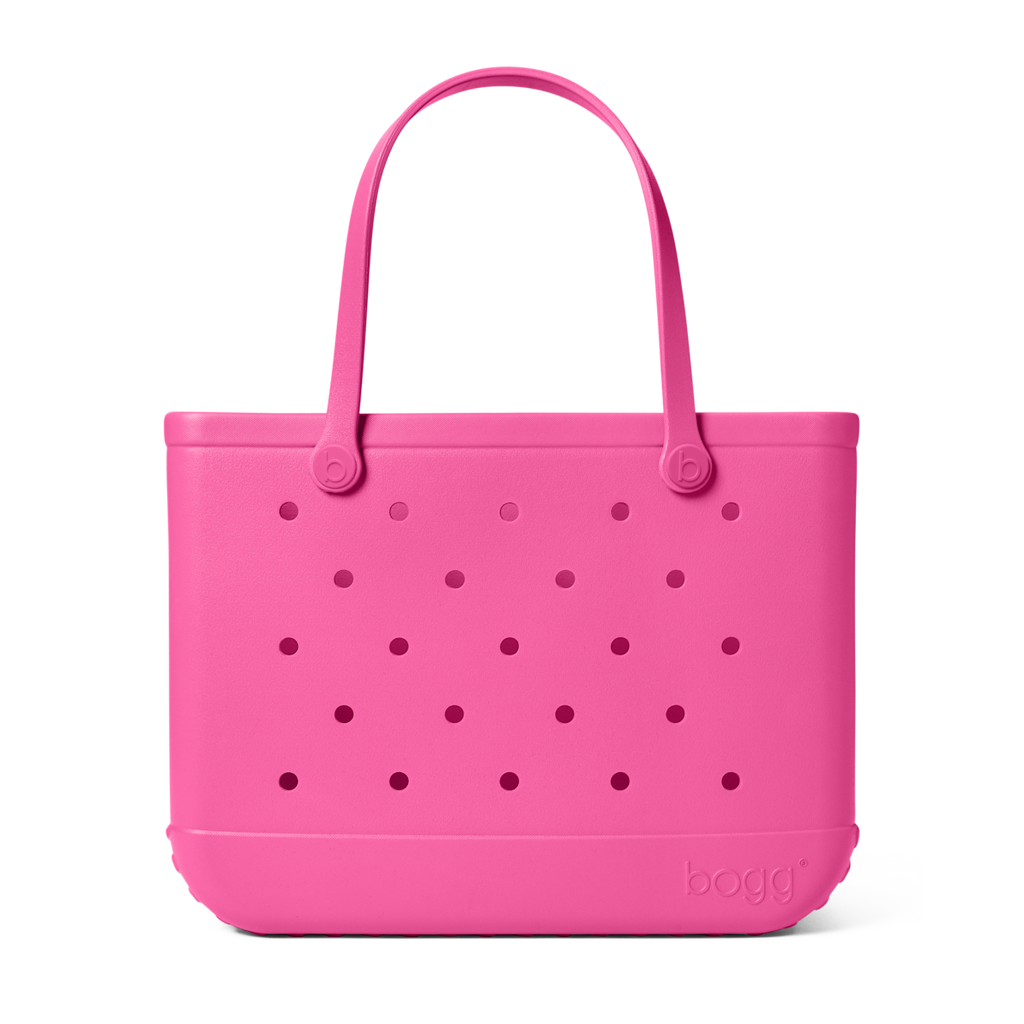 Large Washable Tote Bag Haute Pink for Poolside Essentials