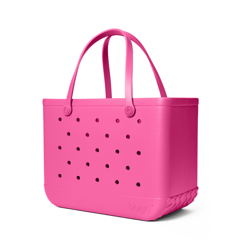 Large Washable Tote Bag Haute Pink for Poolside Essentials