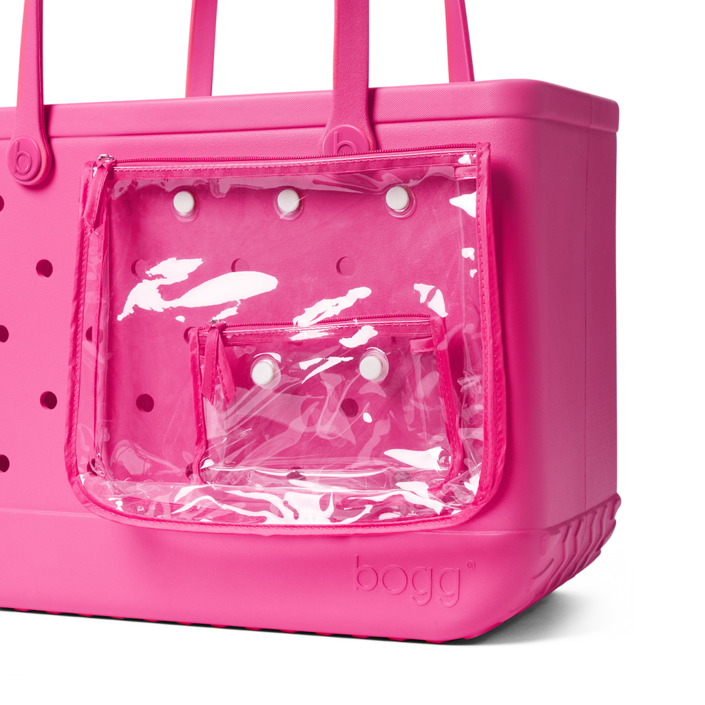 Large Washable Tote Bag Haute Pink for Poolside Essentials