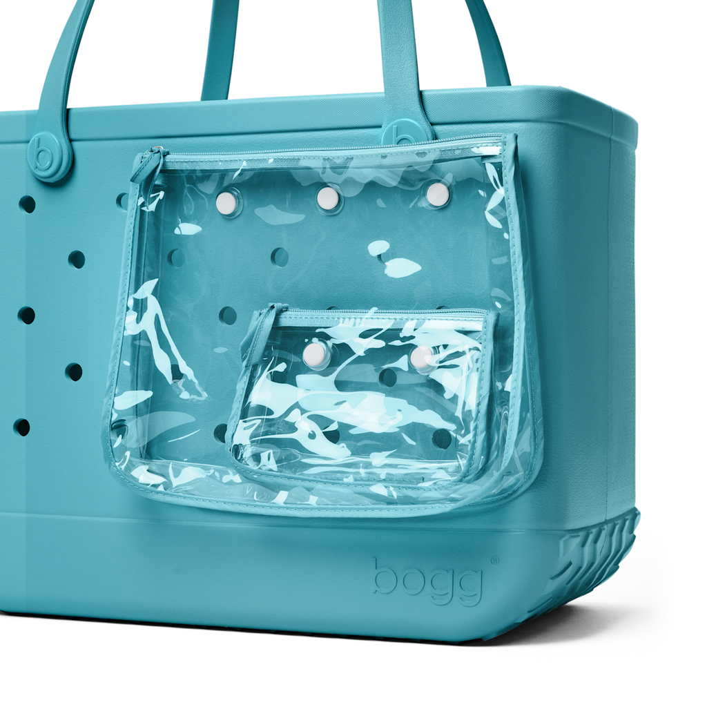 Large Washable Tote Bag Turquoise and Caicos for Poolside Essentials
