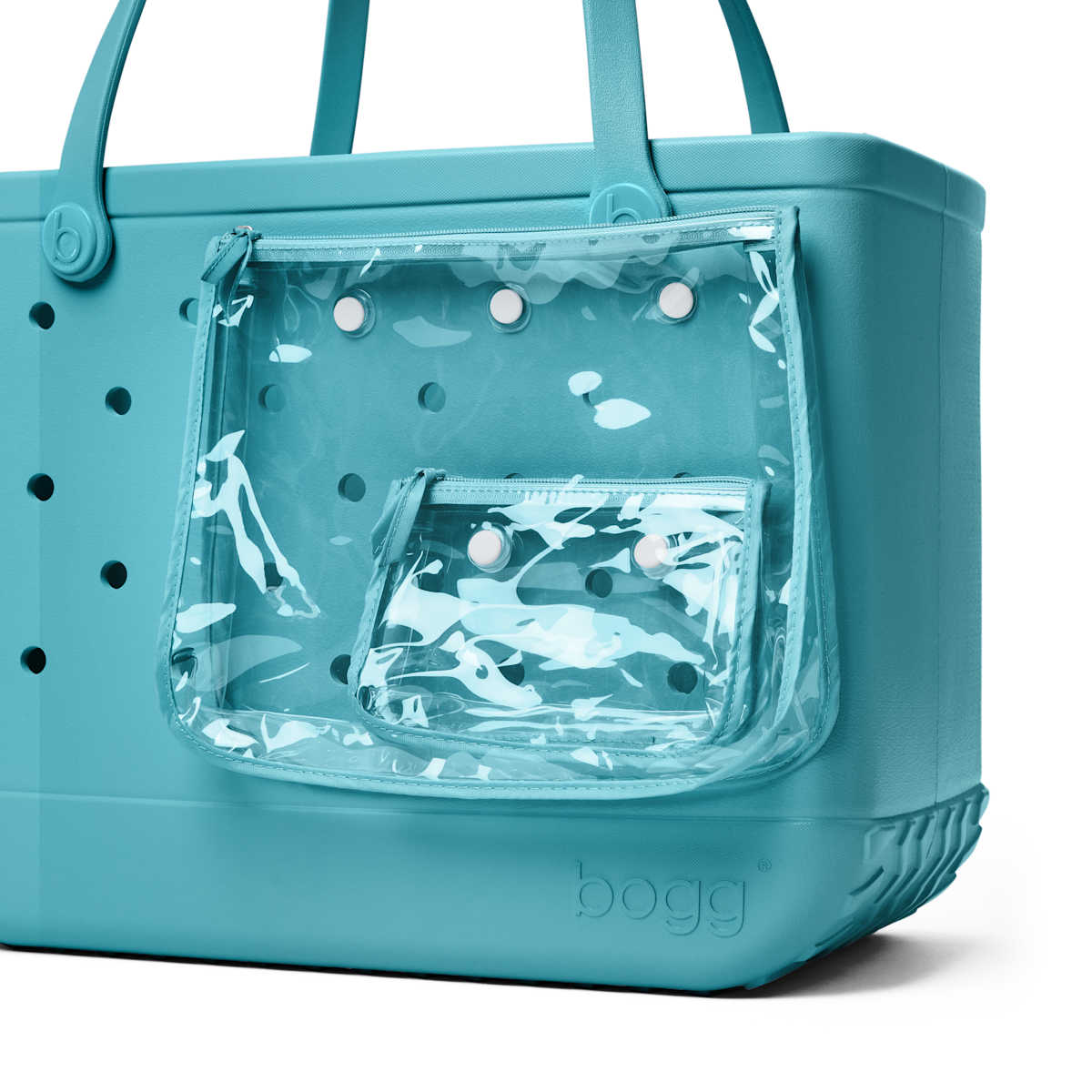 Large Washable Tote Bag Turquoise and Caicos for Poolside Essentials